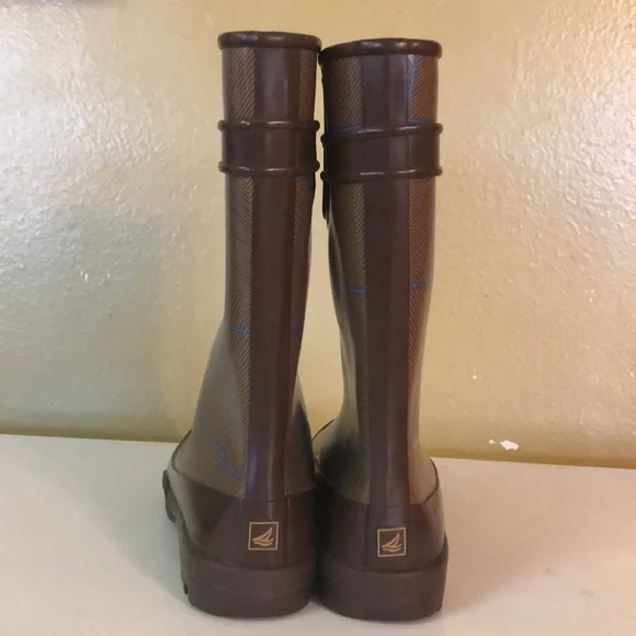 Sperry Rain Boots Rubber - Size 7M - Picture 2 of 8